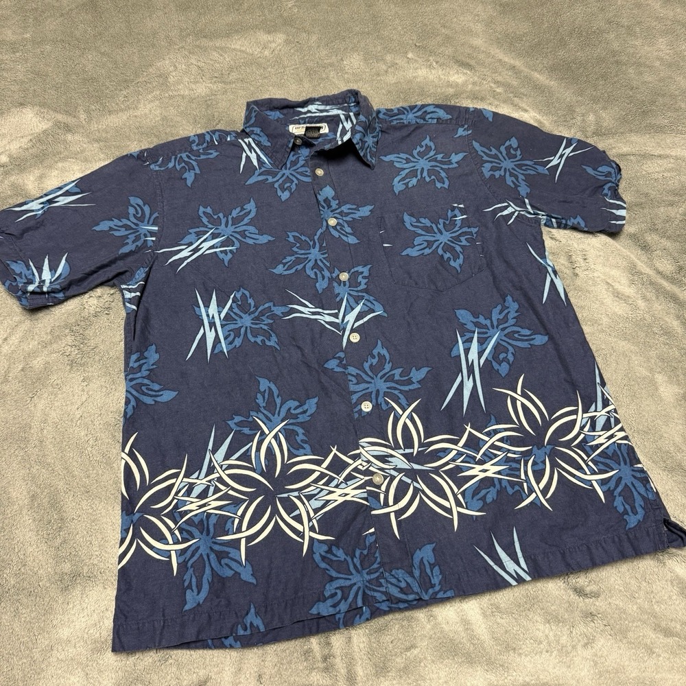 Urban Pipeline Men's Size Large Blue Button Down Shirt Floral